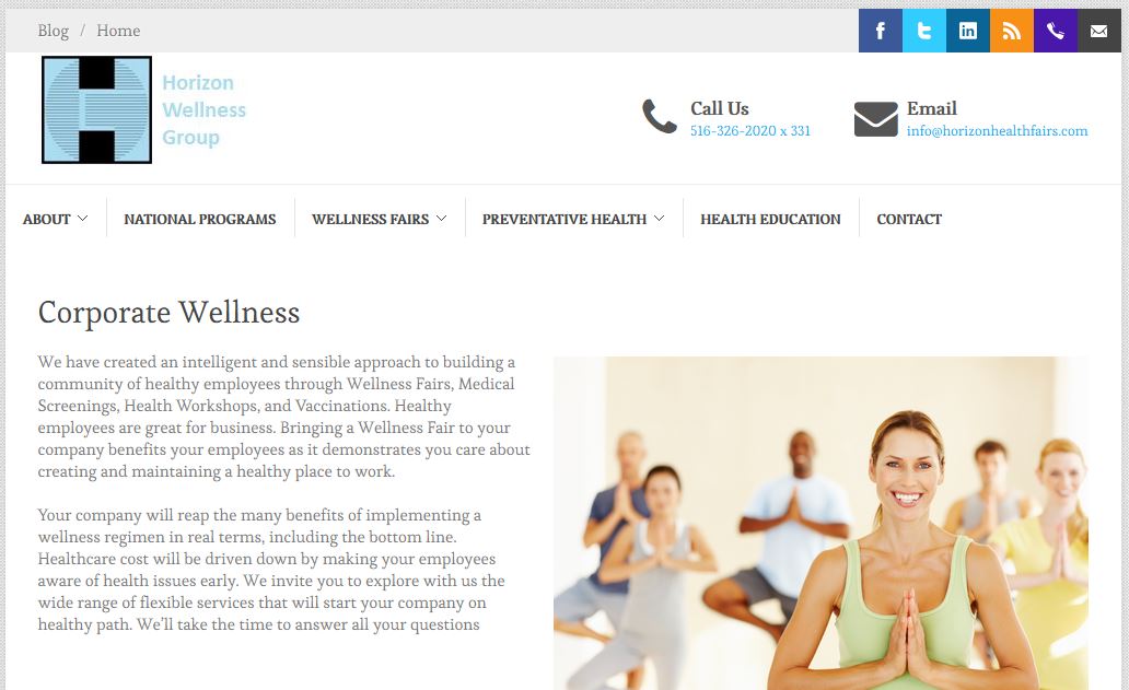 Horizon Wellness Group launches redesign of website